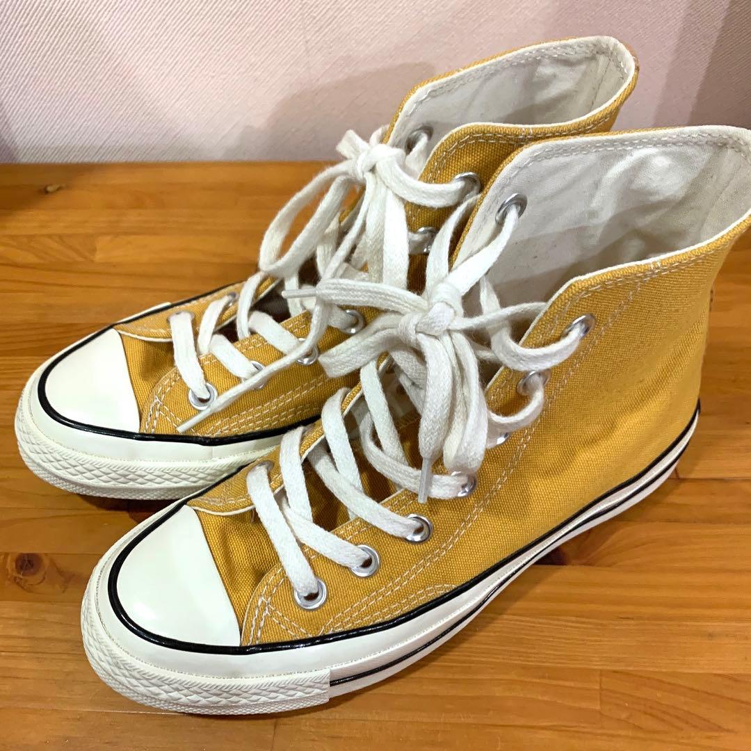 希少商品！美品！コンバースct70 サンフラワー 22㌢