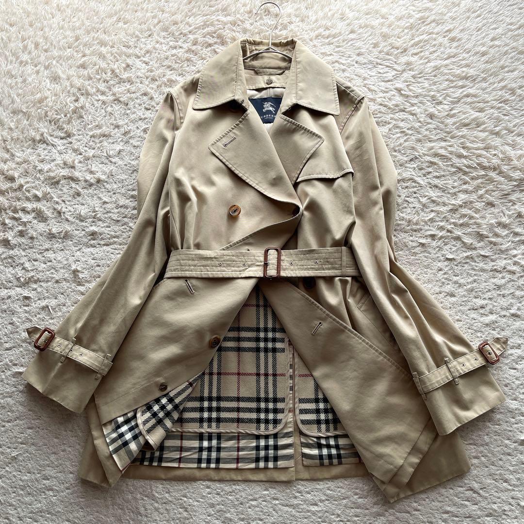 【大きいサイズ44】バーバリーロンドン トレンチコート ノバチェック ライナー