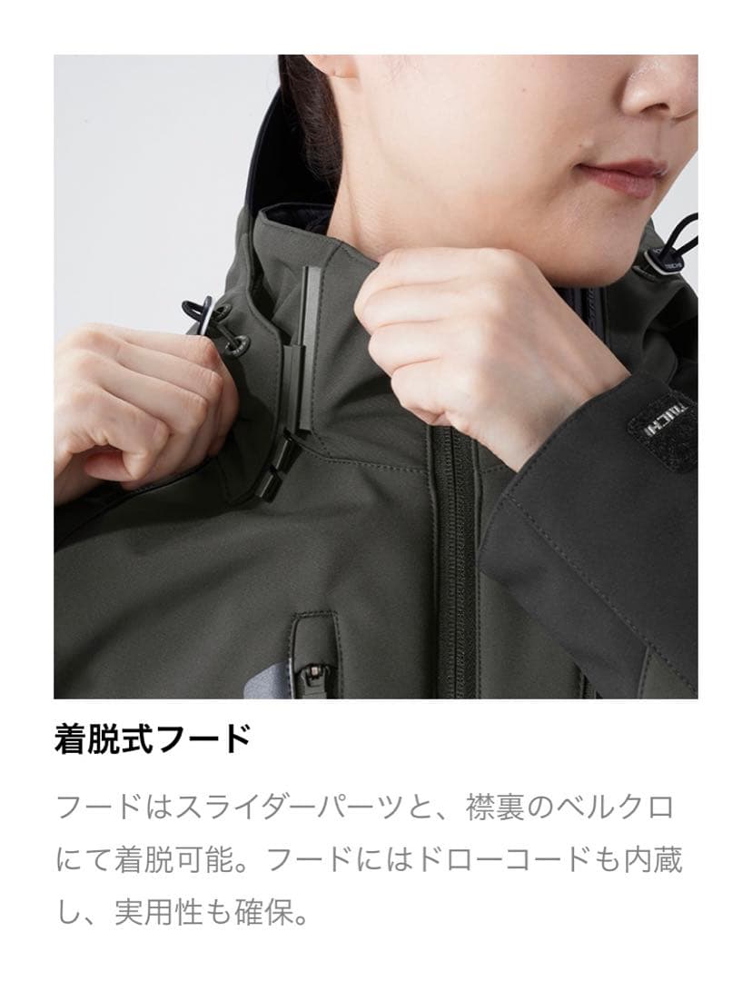 【美品】RSタイチ ソフトシェル オールシーズンパーカ RSJ730