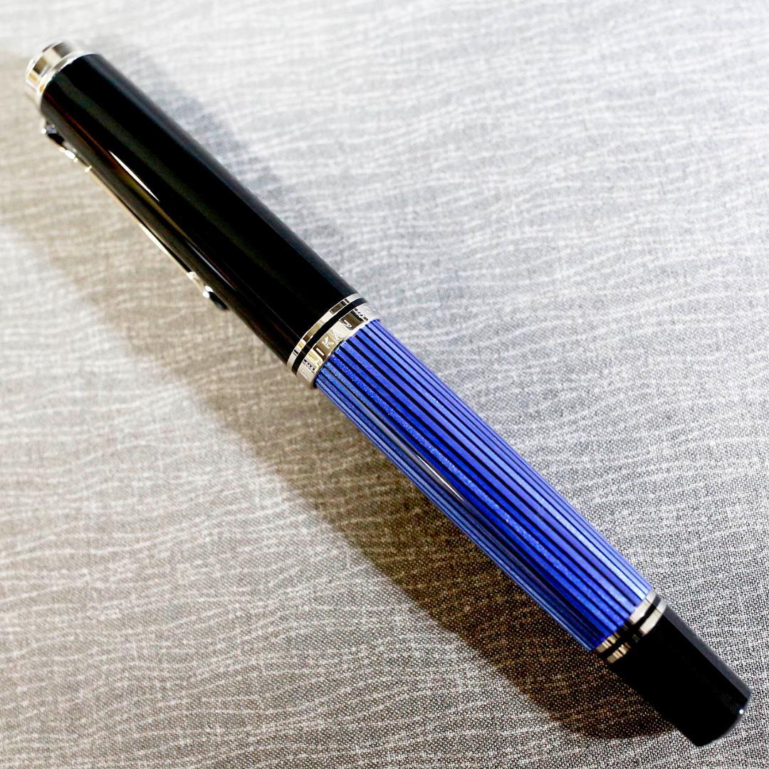 【極美品 送料込み】ペリカン ボールペン スーベレーン Ｒ８０５ 青縞