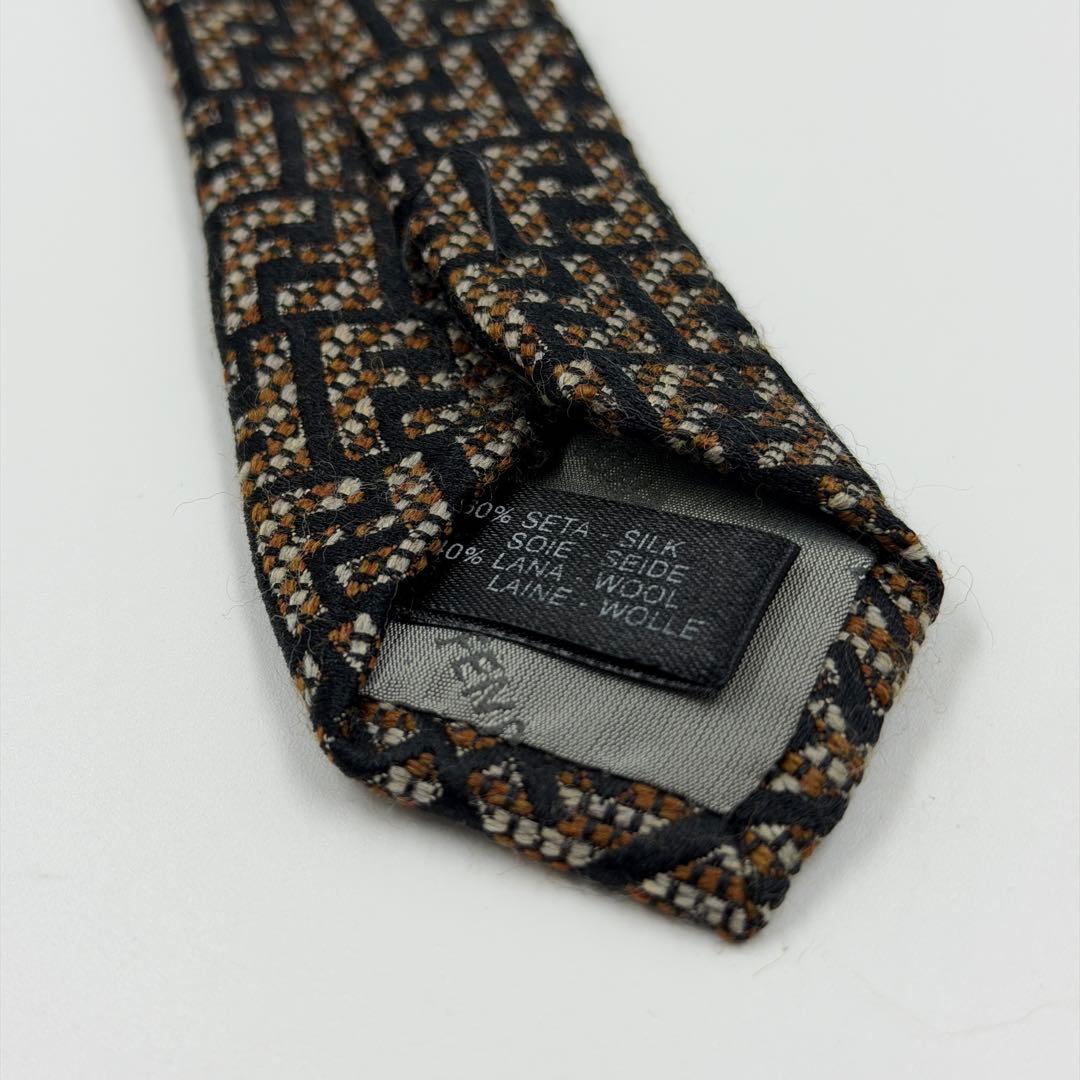✨️美品✨️ FENDI フェンディ ネクタイ ズッカ柄 Fロゴ 総ロゴ
