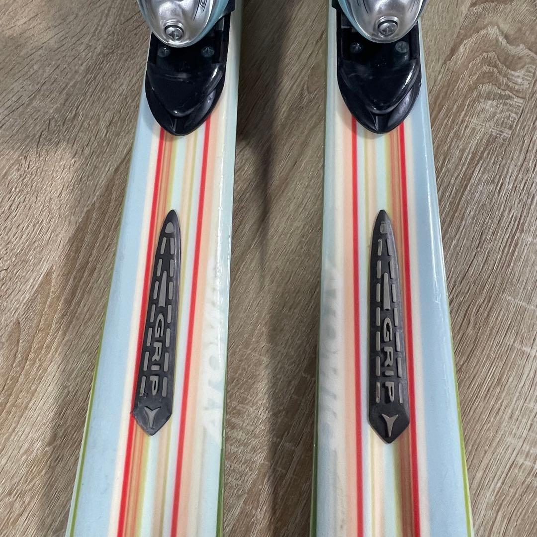 ATOMIC152cm ROSSIGNOL24.5cmストック付きスキーセット