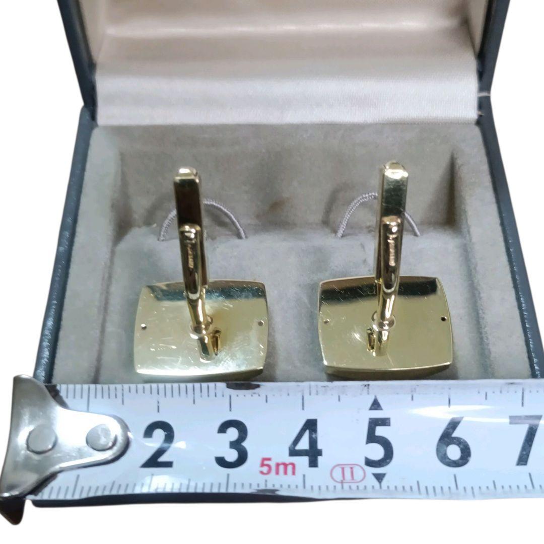 585 14金メッキ✨カフス ゴールドスウィヴル式 直線 スティック T字留め具