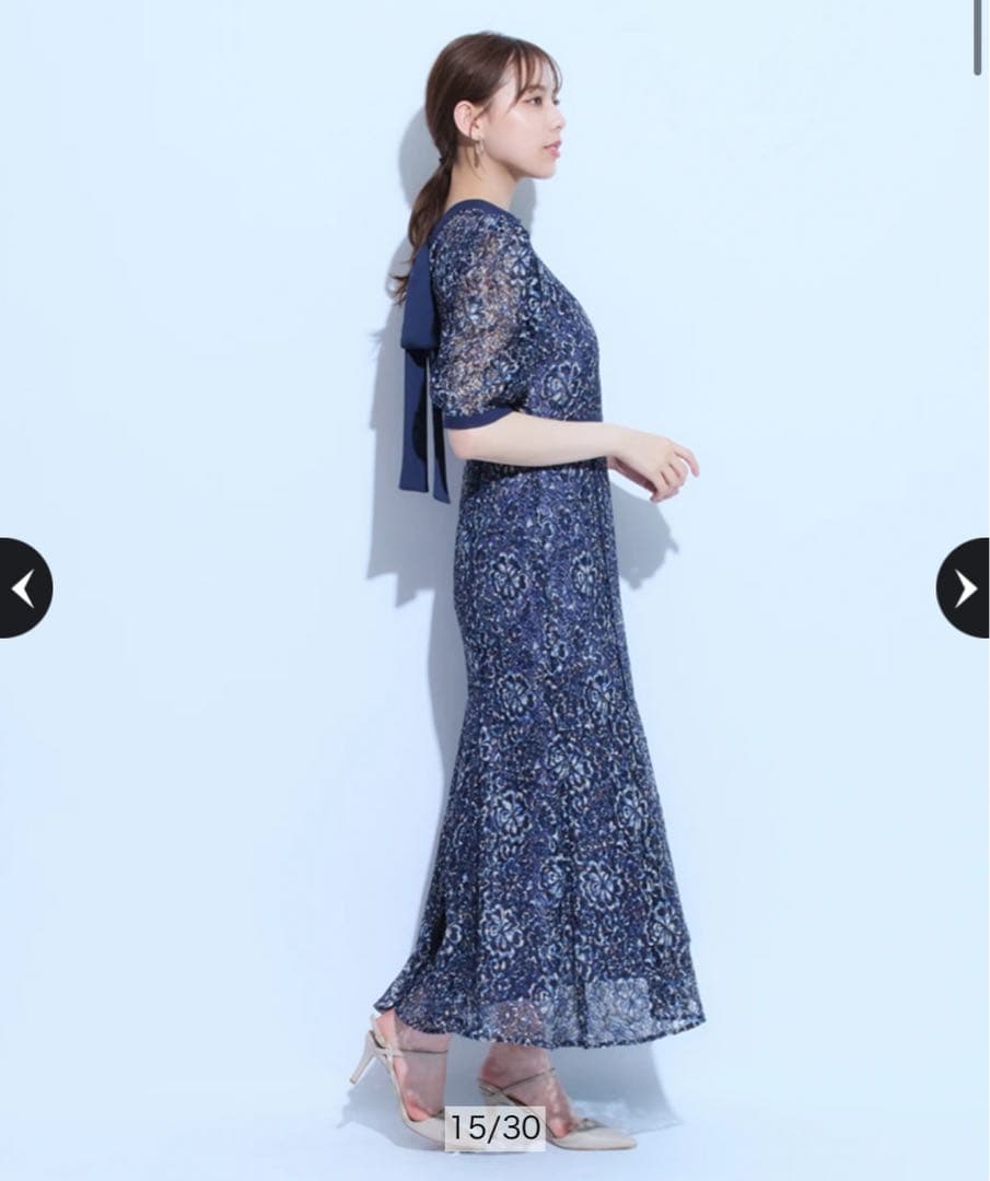 Mystrada シャンブレーレースマーメイドドレス Sサイズ