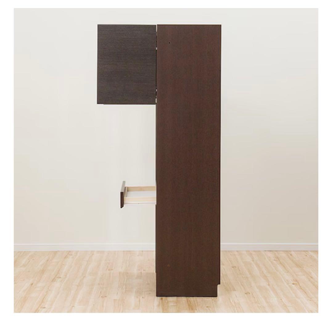 ニトリ　壁面ユニットデスク(ウォーレン 80 DBR)