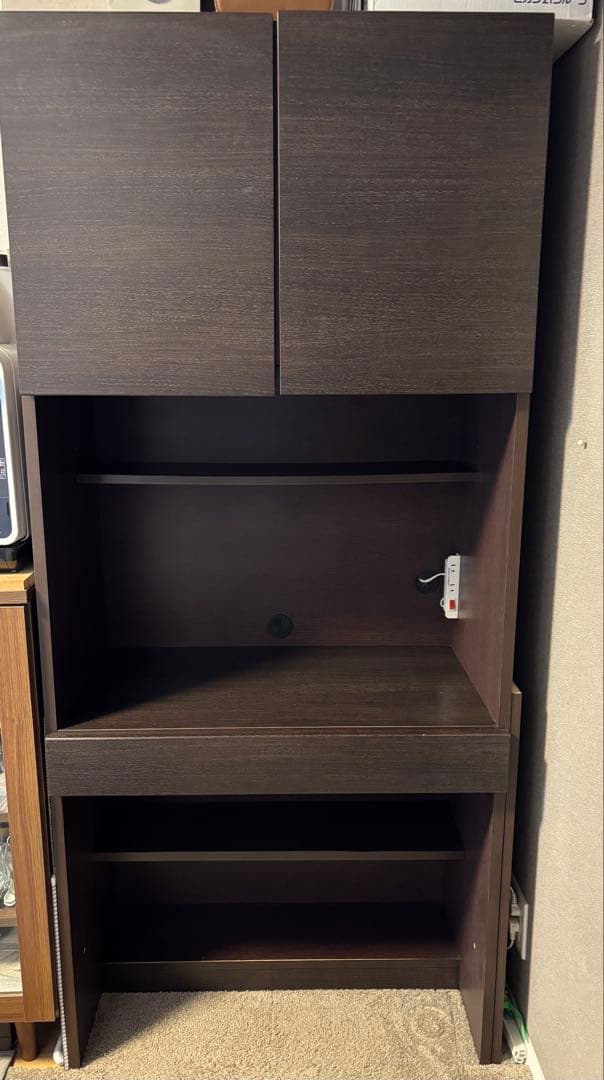 ニトリ　壁面ユニットデスク(ウォーレン 80 DBR)