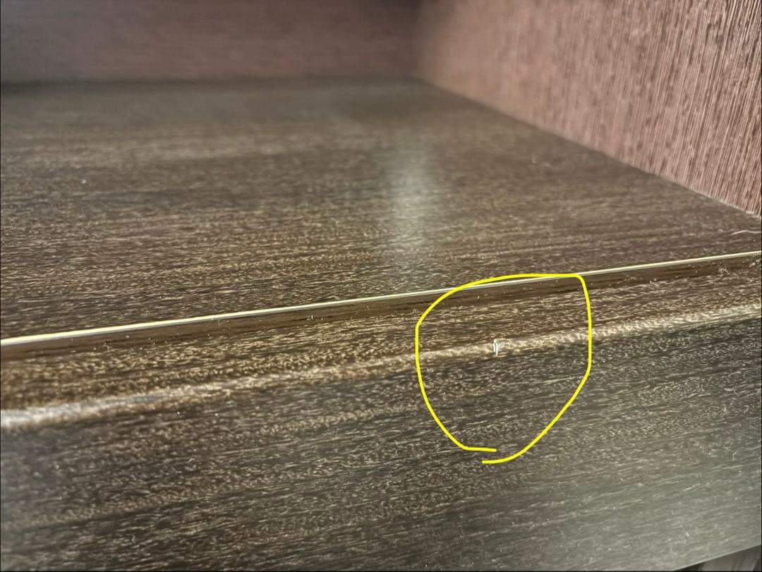 ニトリ　壁面ユニットデスク(ウォーレン 80 DBR)