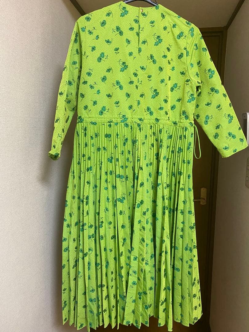 Drawer花柄プリント長袖ロングワンピース