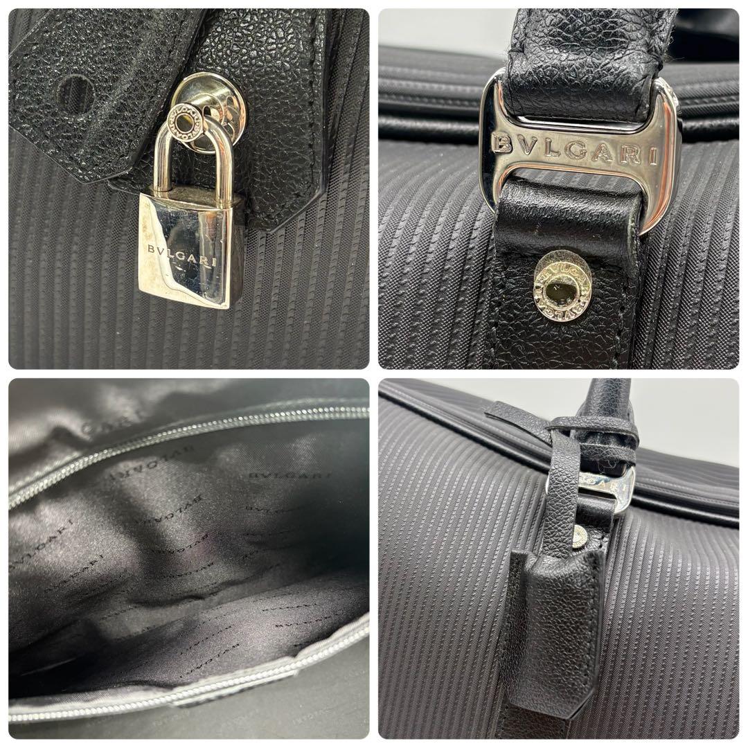 【たっと様】BVLGARI ブルガリ ボストンバッグ ハンド ミレリゲ 黒