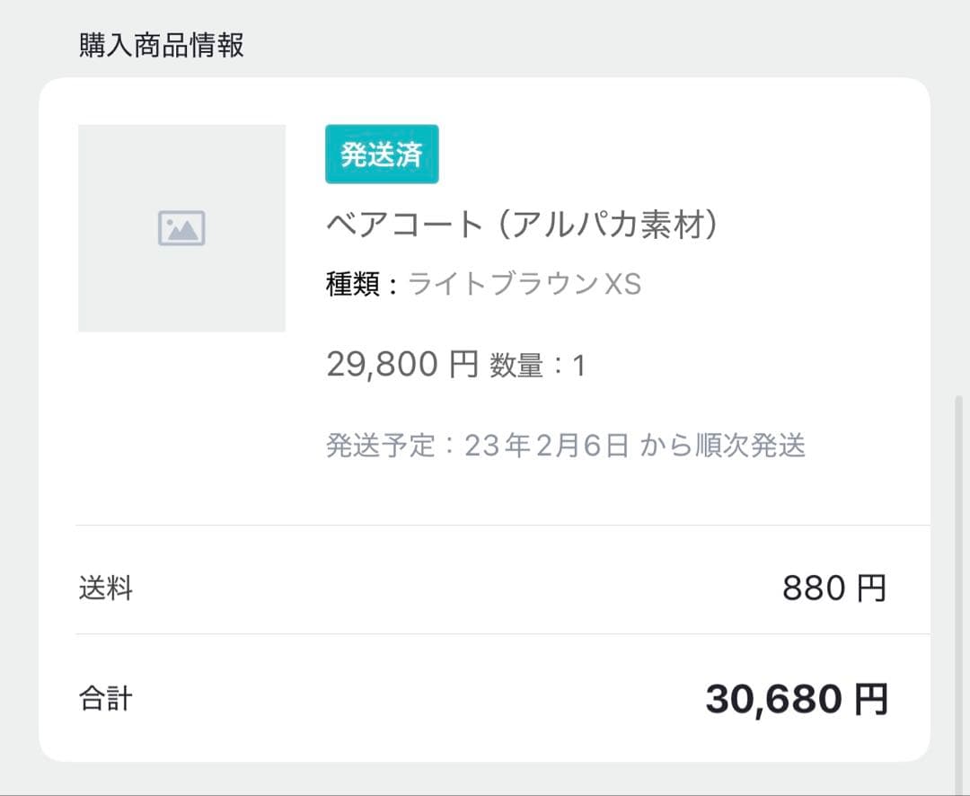 Rnyroomベアコート アルパカ素材 XS