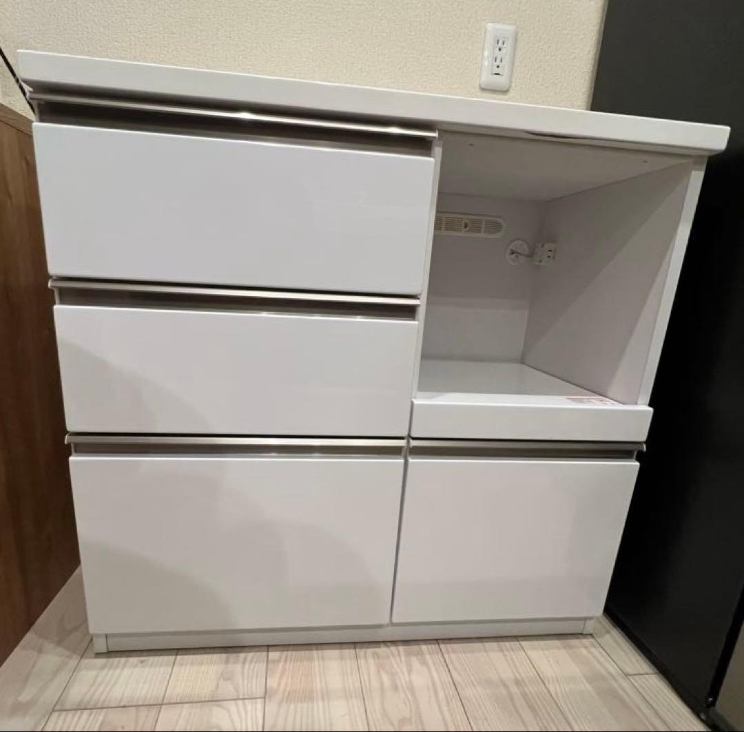 【値下げしました】ホワイトキッチンカウンター 90cm