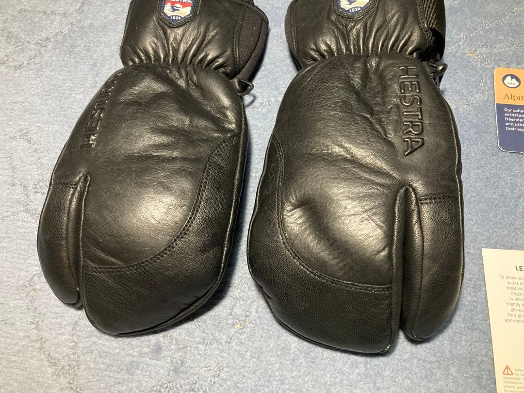 Hestra 3-Finger Full Leather サイズ 6