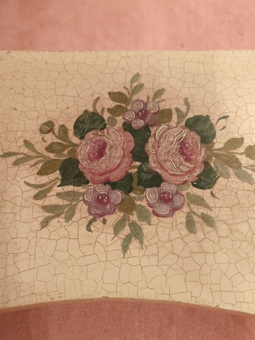 ☆フラワーモチーフのサイドテーブル・フランスアンティーク☆