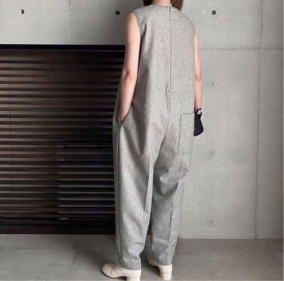 LOHEN フランネル　オールインワン　グレー 36