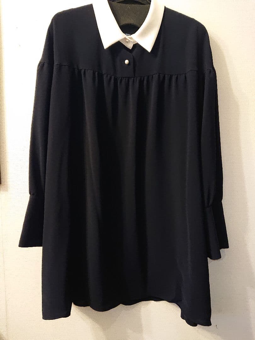 Rose Tiara 46 長袖チュニック ネイビーカラー