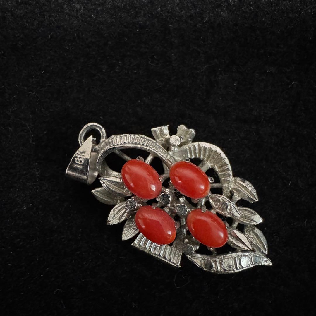 ミ*ホ様 18K アンティーク ペンダント ネックレス トップ ヴィンテージ 珊