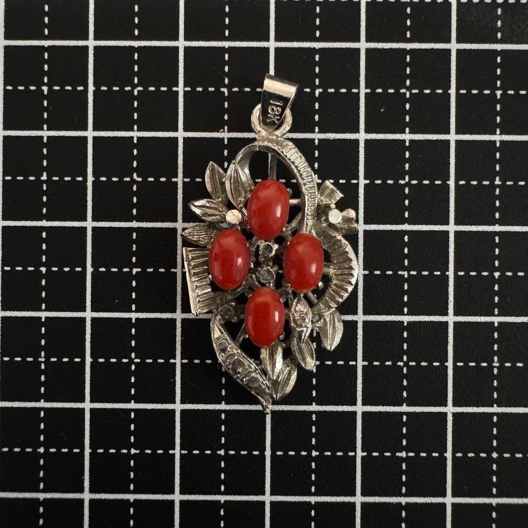 ミ*ホ様 18K アンティーク ペンダント ネックレス トップ ヴィンテージ 珊