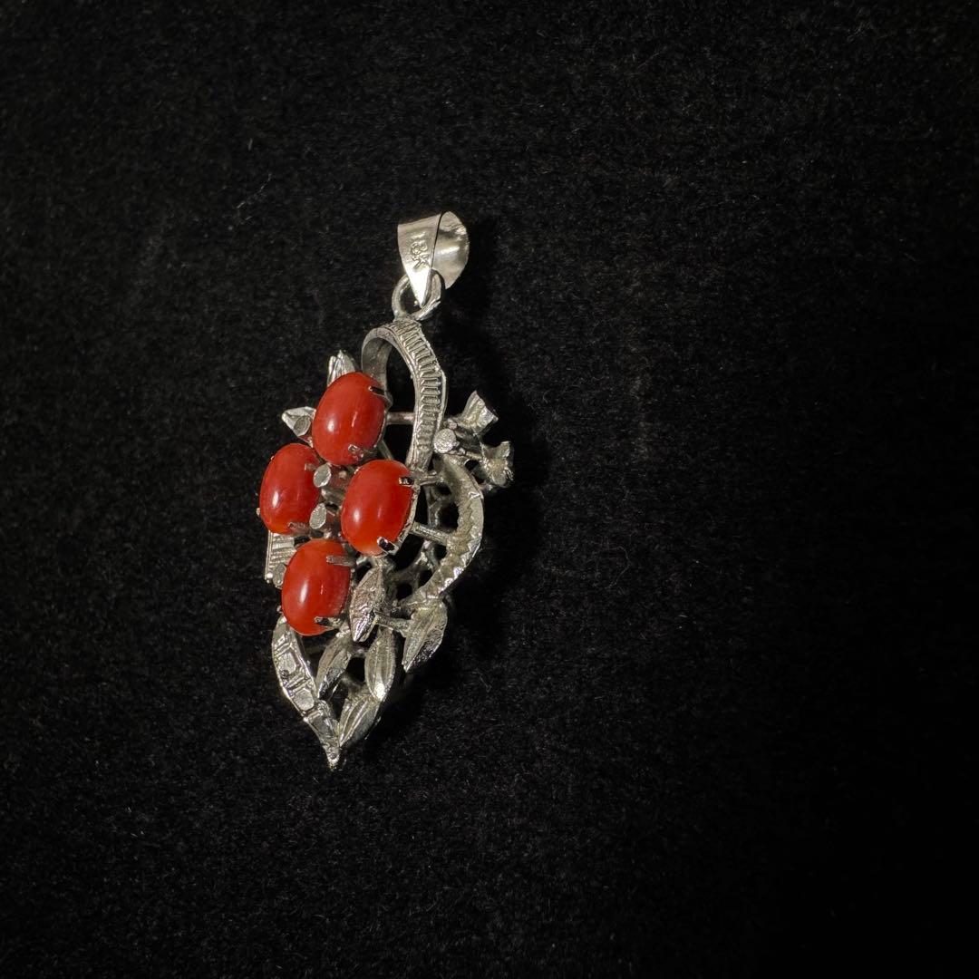 ミ*ホ様 18K アンティーク ペンダント ネックレス トップ ヴィンテージ 珊