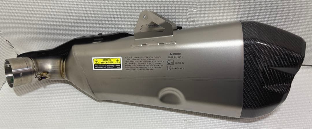 KTM 990DUKE AKRAPOVIC スリップオンマフラー