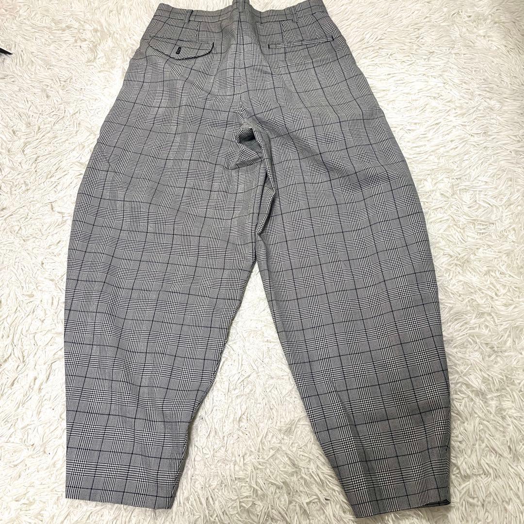 AD2021 コムデギャルソン オムプリュス グレンチェックワイドパンツ XS