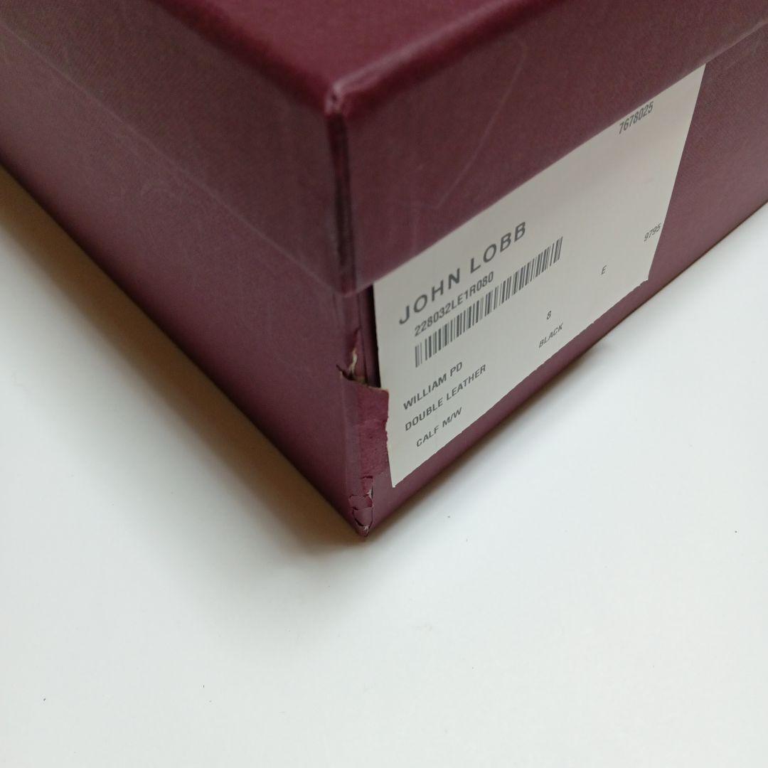 【1/5月迄 未使用】JOHN LOBB ジョンロブ ウィリアム 8E 黒