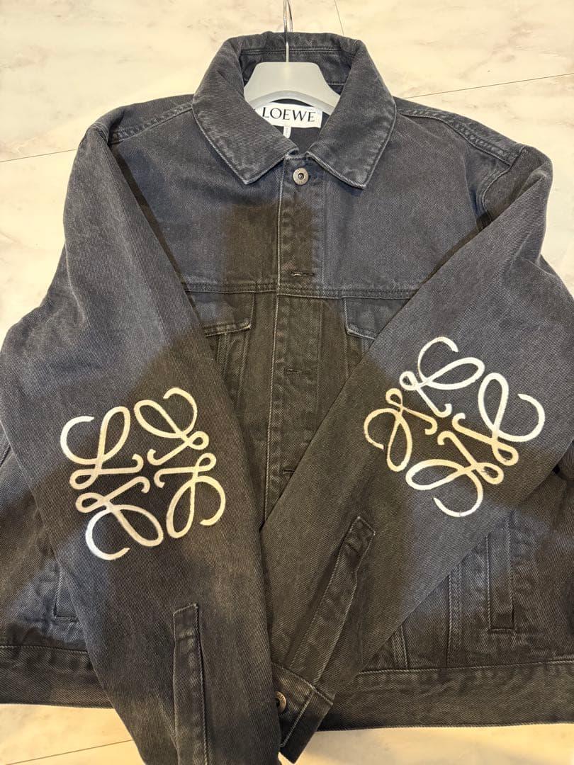 LOEWE ブラックデニムジャケット サイズ50