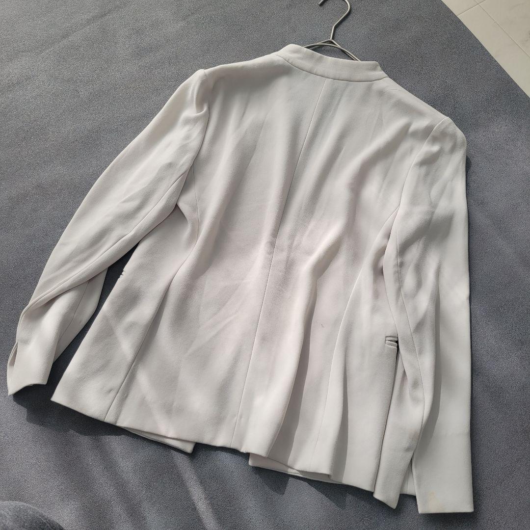セオリーリュクス＊ノーカラージャケット＊アセテート＊サイズ36