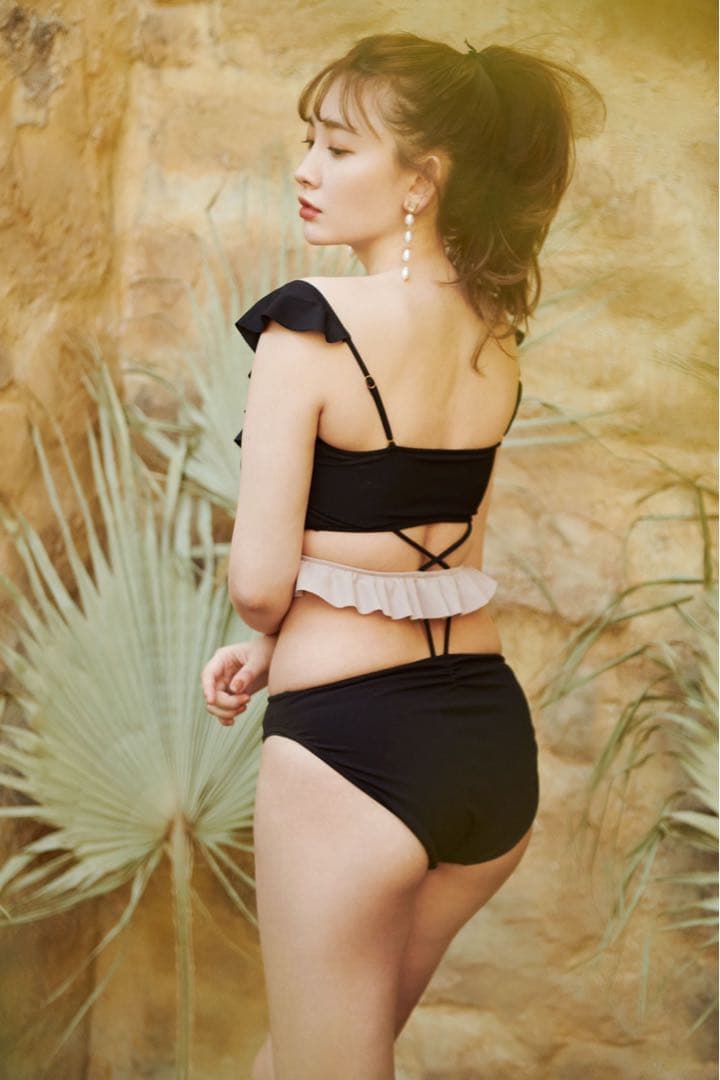 〈herlipto〉Two-tone Fiill Swim Wear