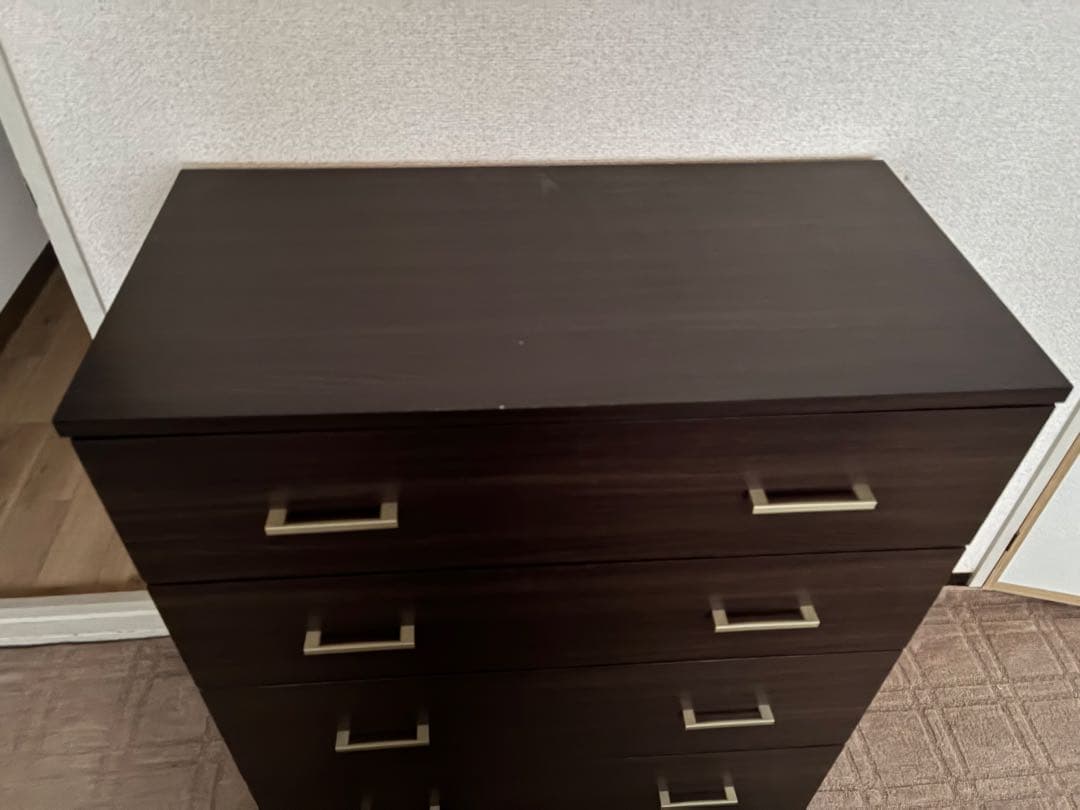 ニトリ チェスト クローネ9080　タンス 衣類収納 ブラウン