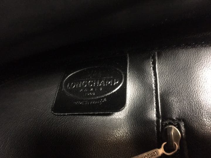 LONGCHAMP ロンシャン 本革 レザー ロゾ トート ハンド バッグ