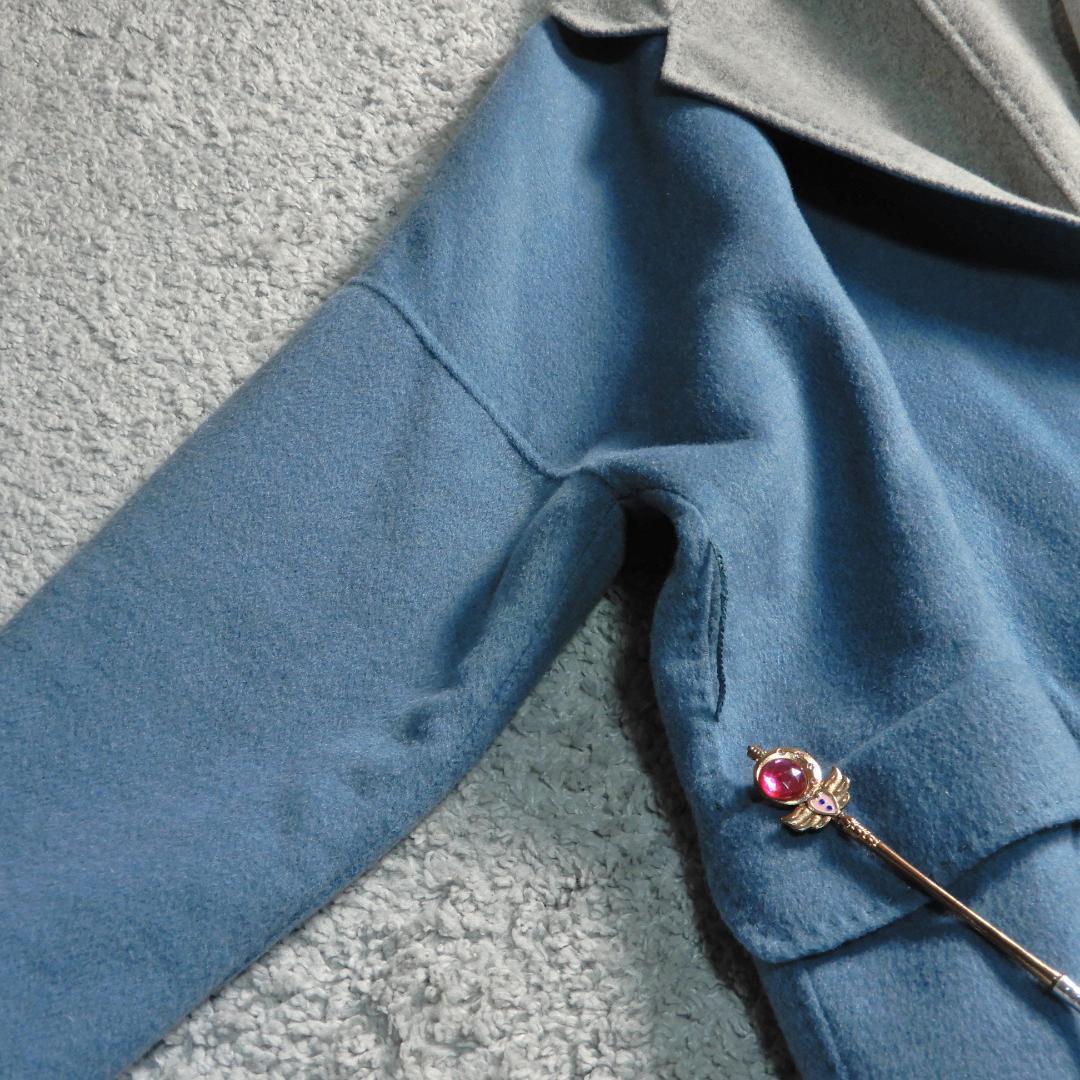 ミラオーウェン 接結 リバーシブル ウールブレンド ロングコート 0