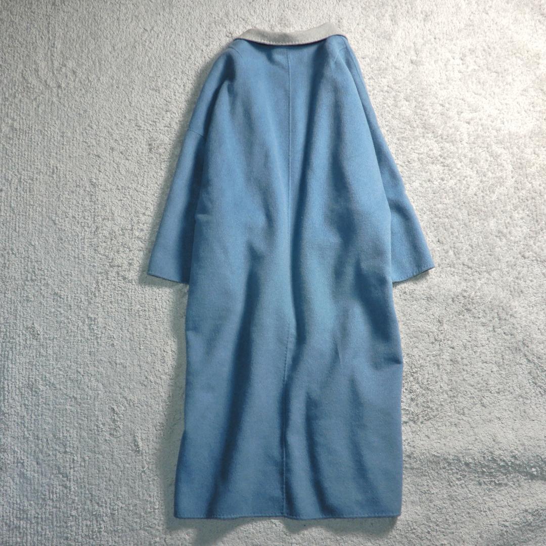 ミラオーウェン 接結 リバーシブル ウールブレンド ロングコート 0