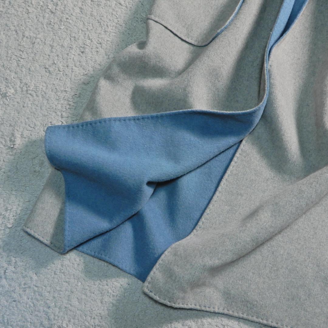 ミラオーウェン 接結 リバーシブル ウールブレンド ロングコート 0