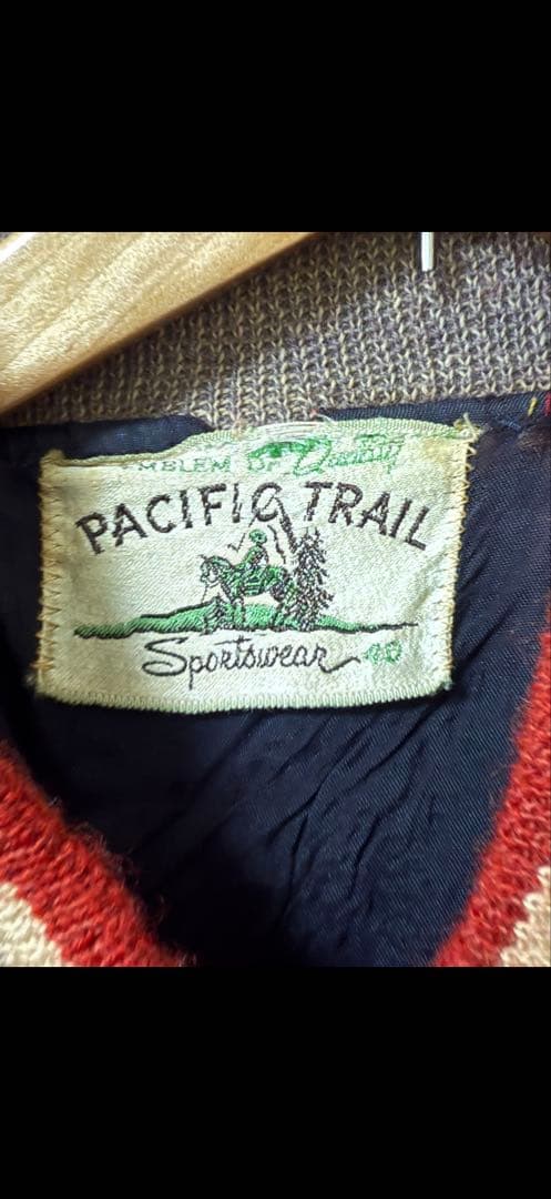 50s 60s PACIFIC TRAIL スタジアムジャケット　ウール　短丈