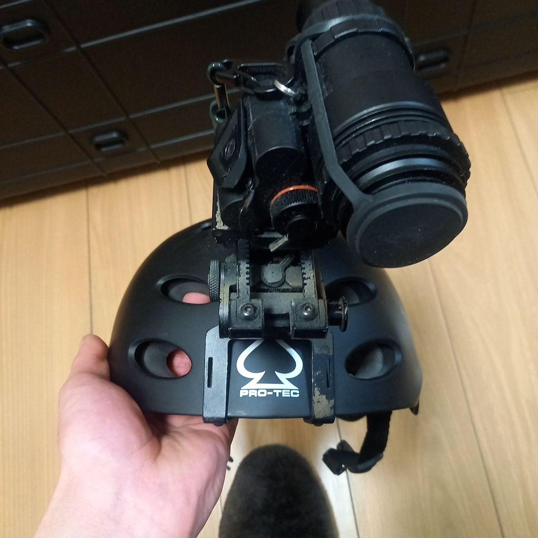 PRO-TEC ブラックヘルメット マウント付き
