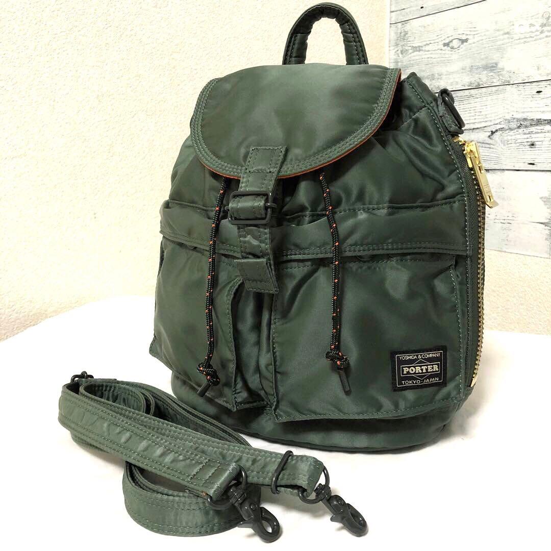 未使用級✨最新型 ポーター タンカー サックパック 3way セージ 吉田カバン