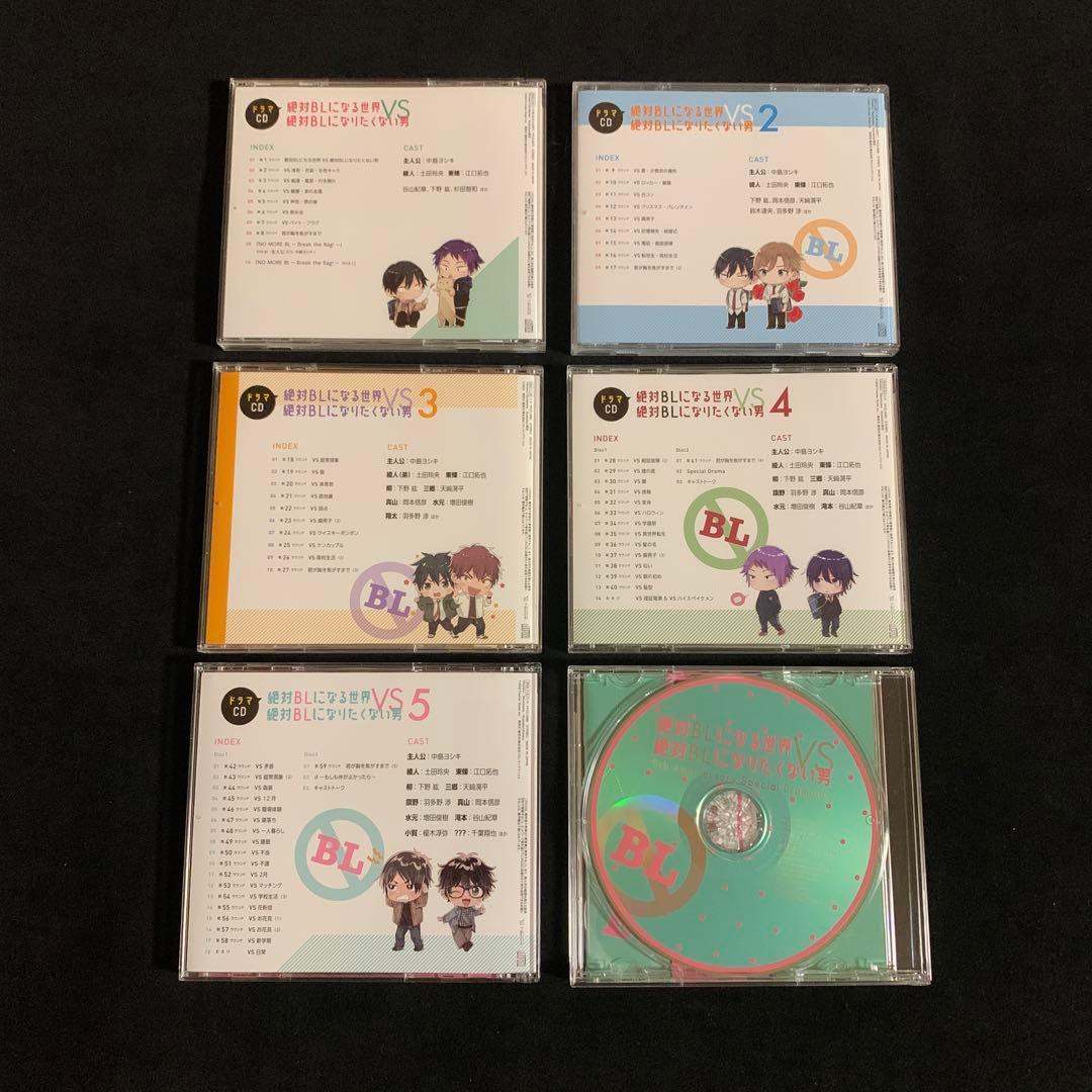 絶対BLになる世界VS絶対BLになりたくない男　ドラマCDセット　小冊子付き