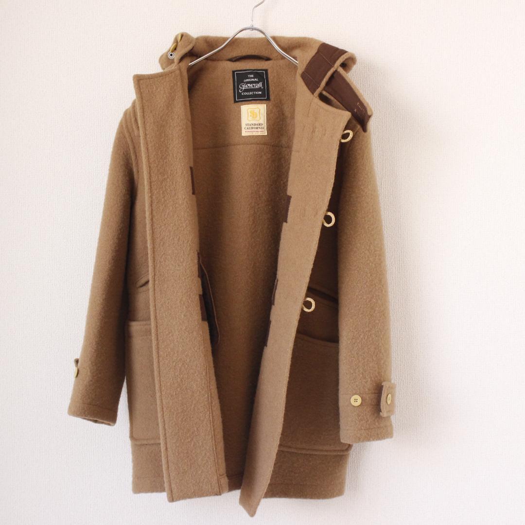 GLOVERALL MONTY ダッフルコート L ブラウンベージュ ウール