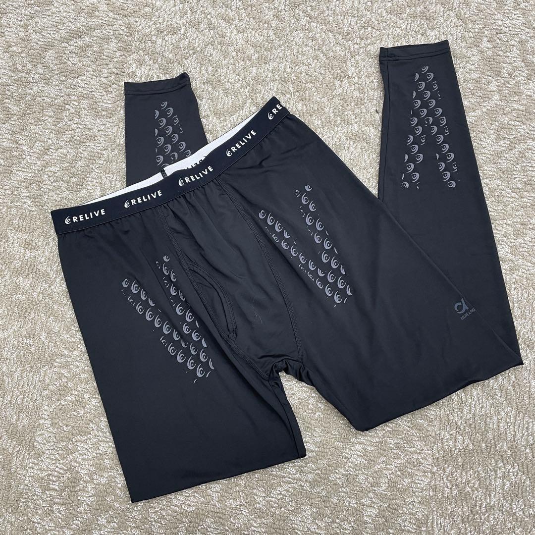 リライブスパッツ　メンズ　L L 前開き　ブラック