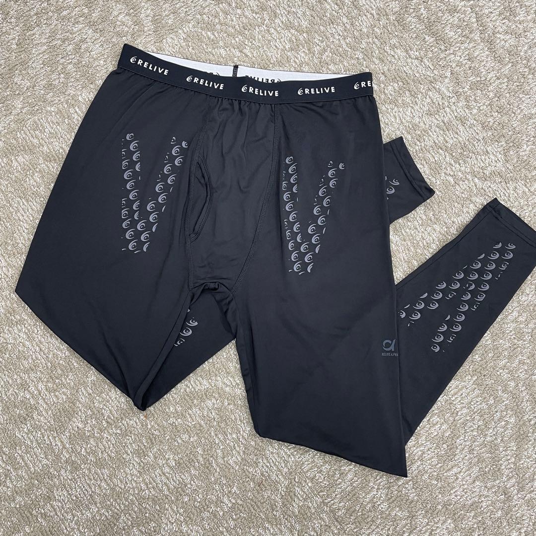 リライブスパッツ　メンズ　L L 前開き　ブラック