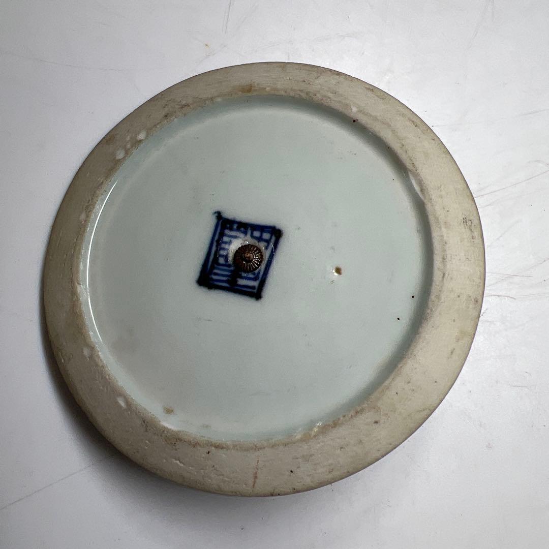 中国明時代　ウサギの図蓋　直径8.7㎝　東Y8-0203☆2F