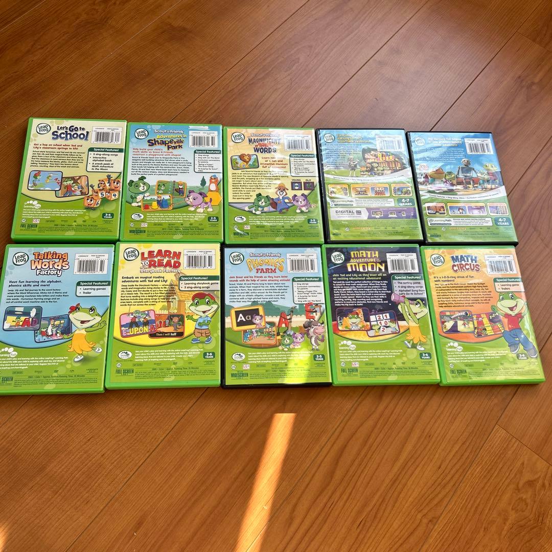 DVD 『LeapFrog』(リープフロッグ) DVD 10枚セット