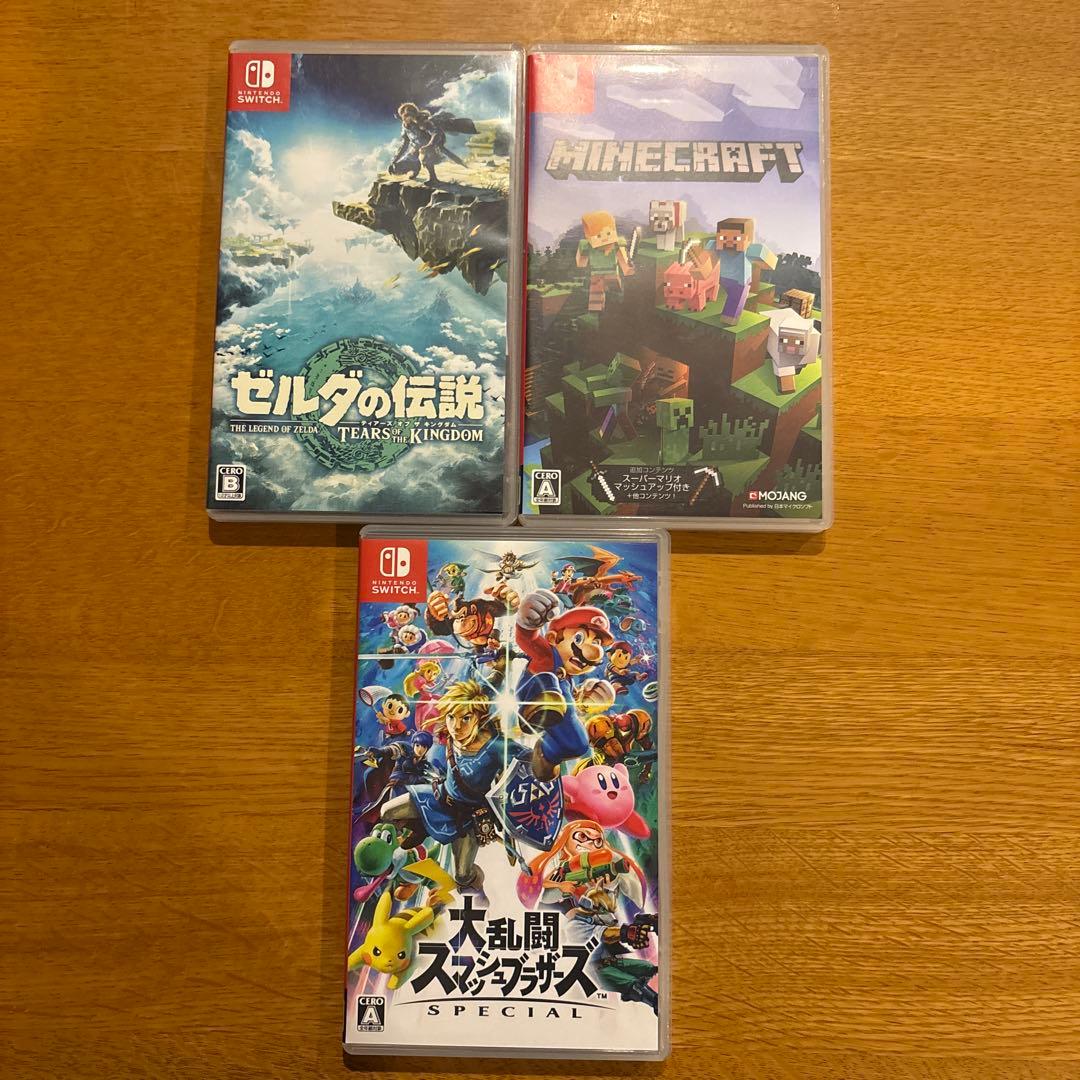 人気ゲームセット：ゼルダ、マインクラフト、スマブラ