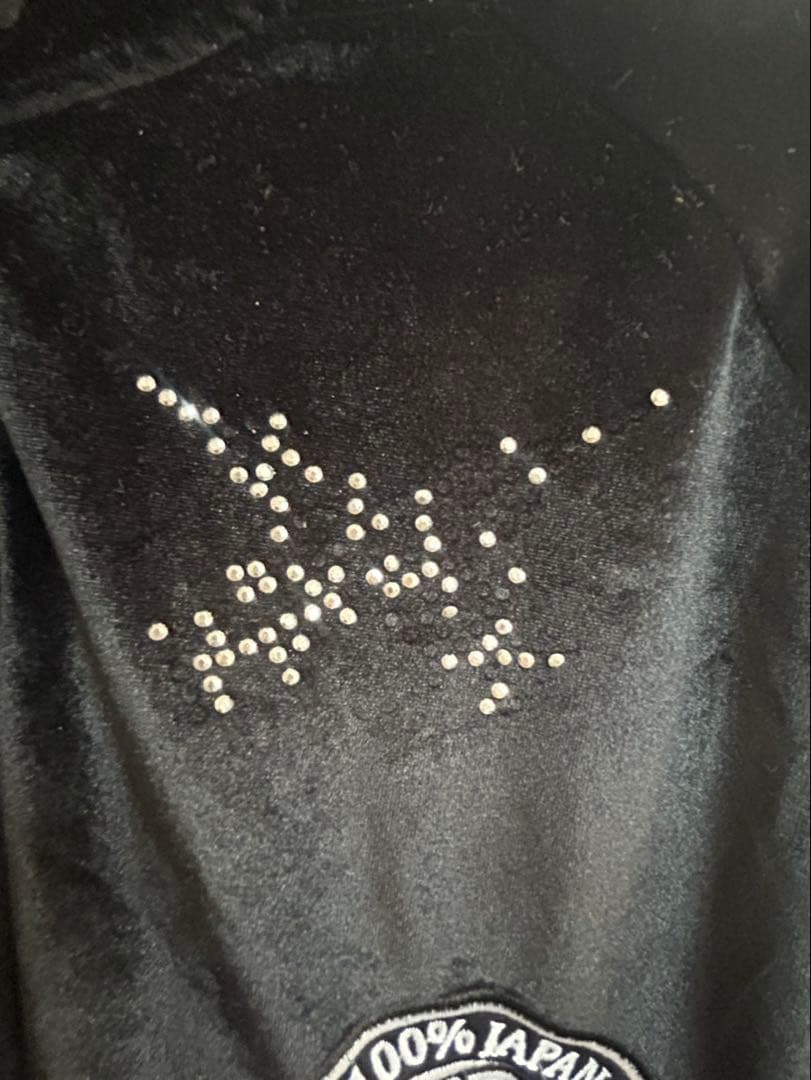 ガルフィー ジャージ セットアップ ピカピカ注射器 黒 ベロアジャージ