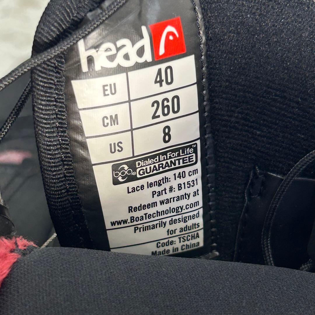 HEAD SCOUT BOA Perfect Comfort 26.0 男女 赤