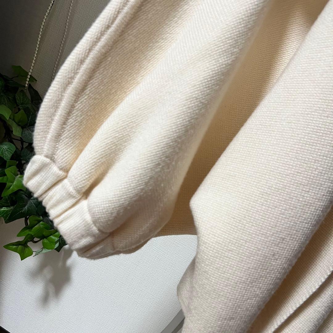 max maraマックスマーラノーカラージャケット ジップカーディガンアイボリー