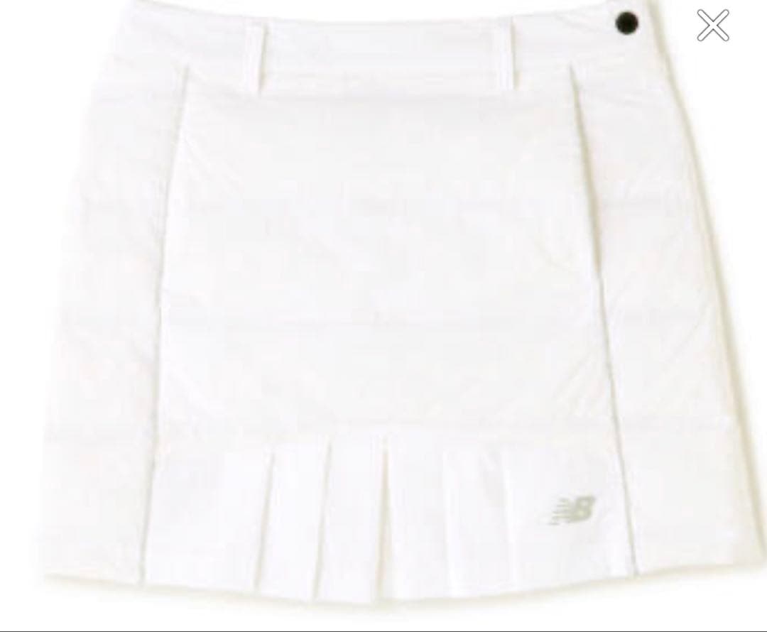 新品未開封　ニューバランスゴルフ　スカート　中綿　ダウン　白　１ M
