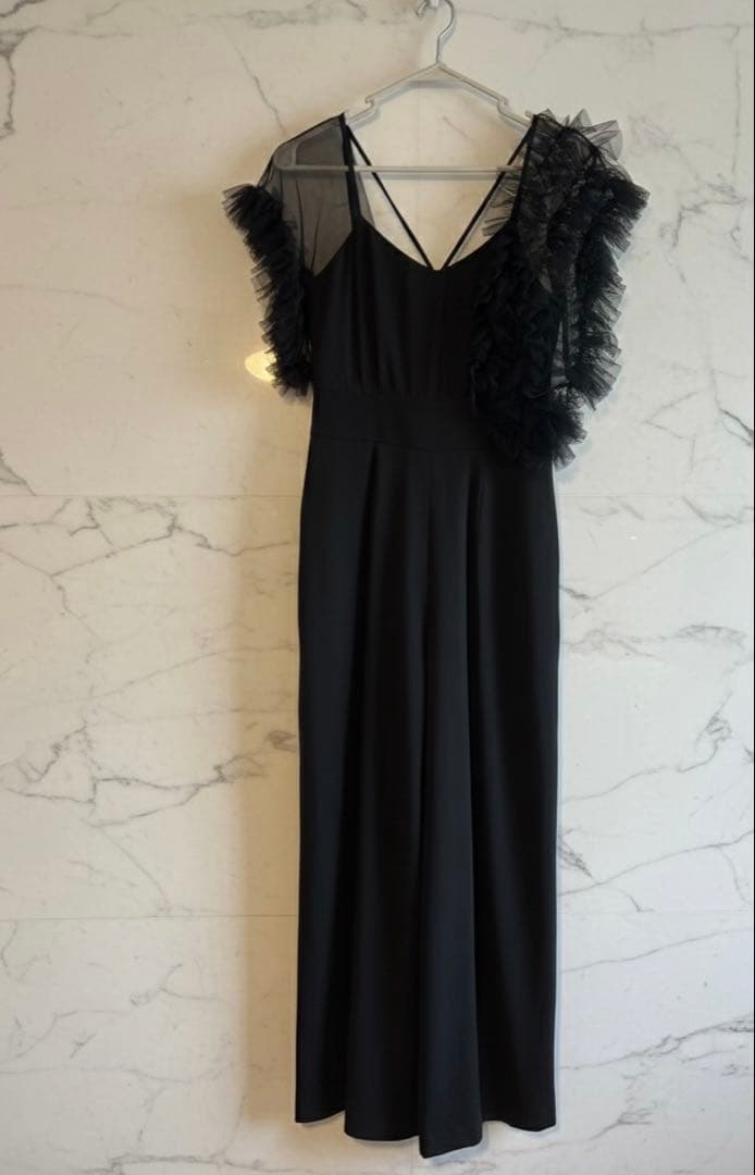 【LAGUNAMOON】パンツドレス LADYチュールドッキングコンビネゾン