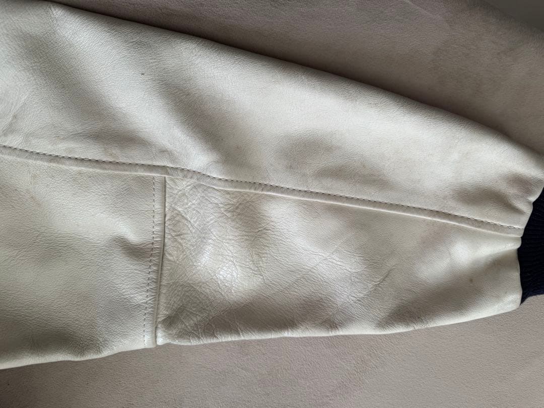 VAN JAC フード付き　スタジャン ネイビー ヴァンジャケット 古着 L