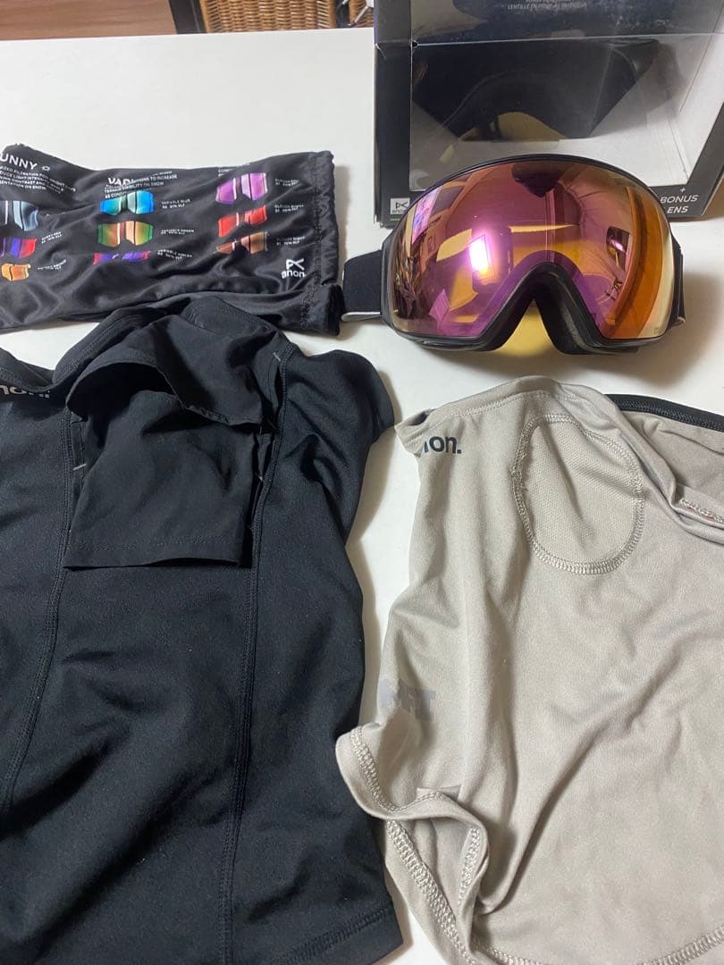 まるで屍の様だ　　anon m4 ゴーグル MFIマスク2枚セット